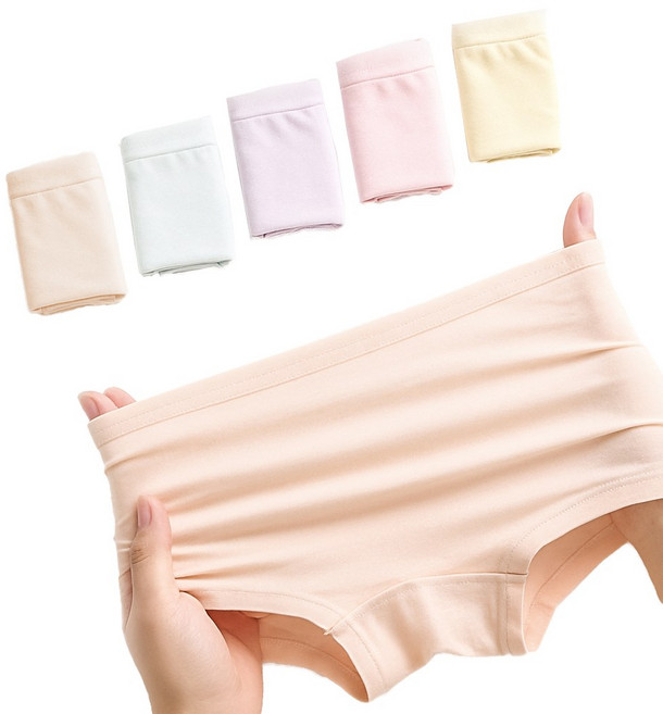 KC인증 LUMANOKI 80수 여아 고탄력 얇고 부드러운 모달팬티 5종세트