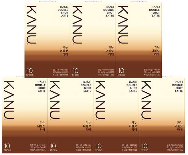 카누 더블샷 라떼, 13.5g, 10개입, 7개