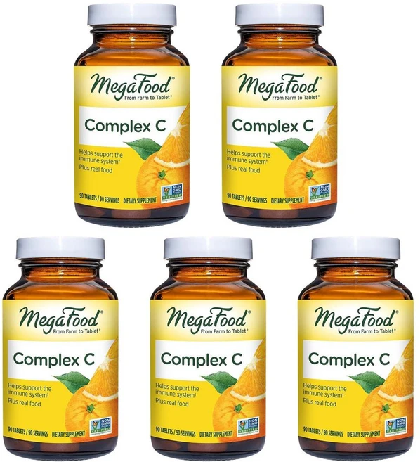 메가푸드 콤플렉스 비타민 C 6개월분, 5개, 90정 - 쿠팡