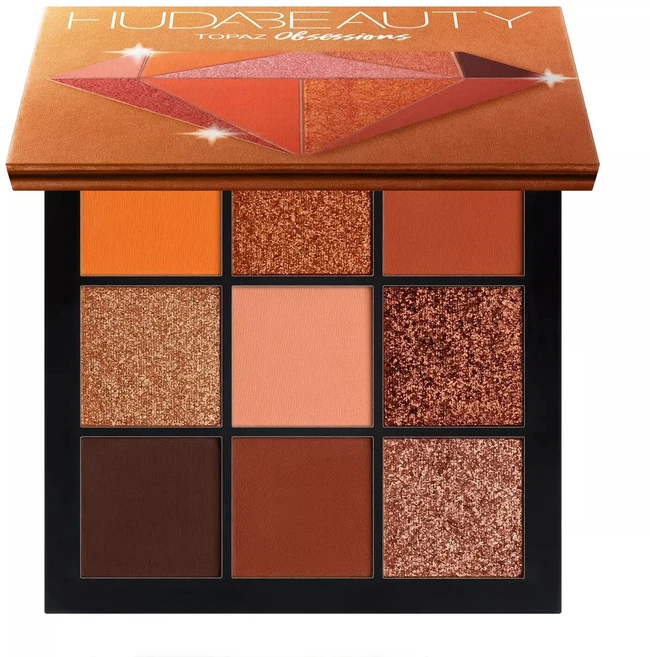 쿠쿠스토어 후다 뷰티 9색 팔레트 다이아몬드 자수정 루비 레드 아이섀도우 매트 쉬머 글리터 메이크업, 1, 03 TOPAZ - 쿠팡