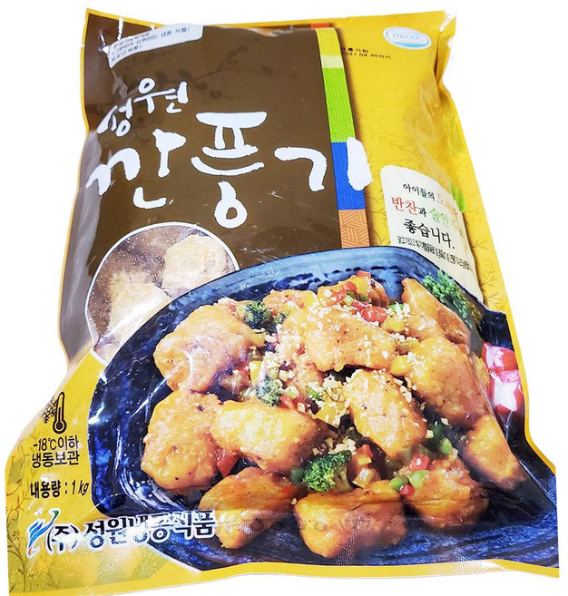 대량 냉동 깐풍기 1kg/10개 업소용 벌크 식당 튀김, 1kg, 10개
