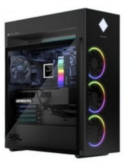 HP 데스크탑 OMEN 45L GT22-2006KR (i9-14900K WIN11 Pro HDD 2TB + NVMe 2TB DDR5 64GB RTX4090), 블랙, 4TB