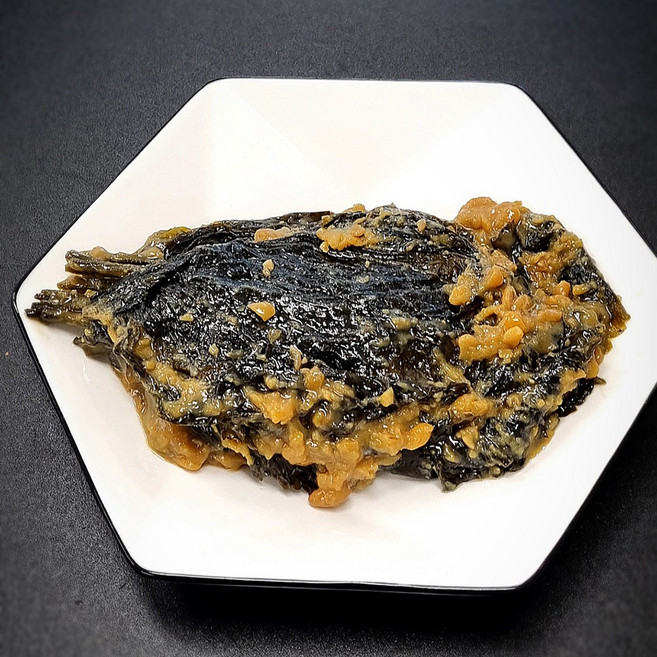[밥앤찬] 맛있는 된장깻잎 장아찌 400g 전통수제방식 별미, 1개, 800g