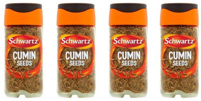 영국 슈왈츠 Schwartz Cumin Seeds 쿠민 씨드 시즈닝, 35g, 4개
