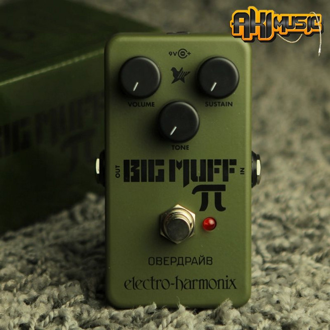 멀티밴드 하모닉스 베이스 빅 페달 일렉트로 파이 디럭스 디스토션 머프, Green Russia Big Muff, 1개