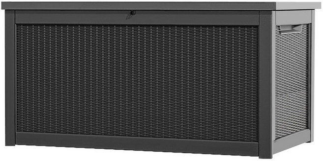 지오리빙 야외 보관함 대용량 실내외 수납 정리함 데크박스 조립식창고 마당 농기구 소형 대형 수납함, 980L(CW178A)