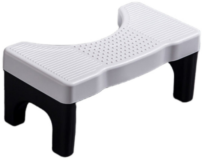 모모원 미끄럼 방지 변기 발받침대 쾌변 변기 발판 다용도 발받침 변기디딤대 발 받침대, 그레이+블랙, 1개