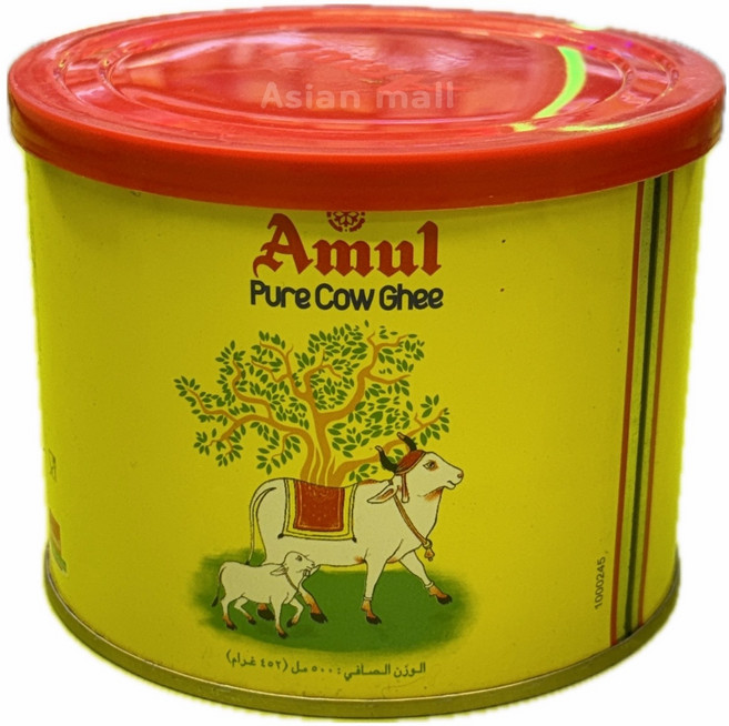 AMUL PURE COW GHEE 아물 퓨어 카우 기히 노랑 452g, 1개