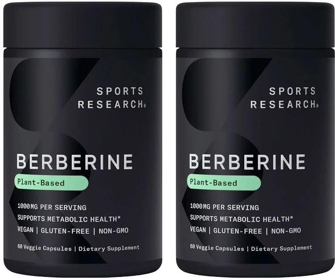 스포츠리서치 베르베린 1000mg 베지 캡슐, 2개, 60정 - 쿠팡