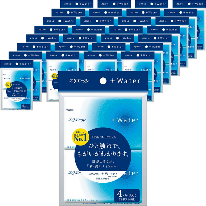 elleair 艾黎艾爾 Plus 水潤袖珍面紙, 64個, 4入