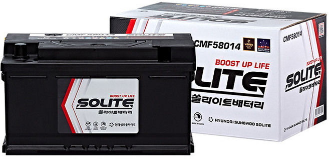 폭스바겐 골프 3.0 쏠라이트 자동차 배터리 CMF58014 DIN80L, 1개