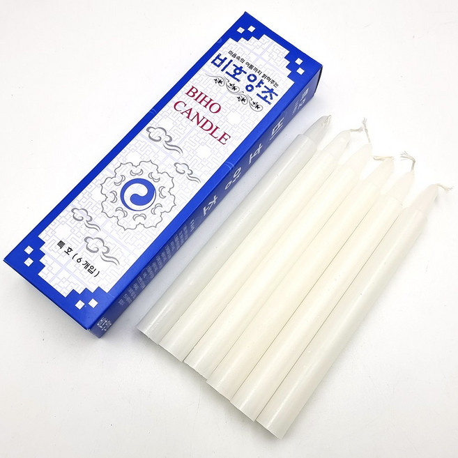 비호양초 특호 6개입 (제사초 양초 기도초 촛불 파라핀 향초), 2세트