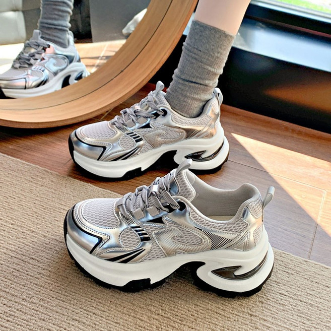 ZAJA 사계절 여성운동화 캐주얼 신발 키높이운동화 통굽 7CM 푹신한 스니커즈