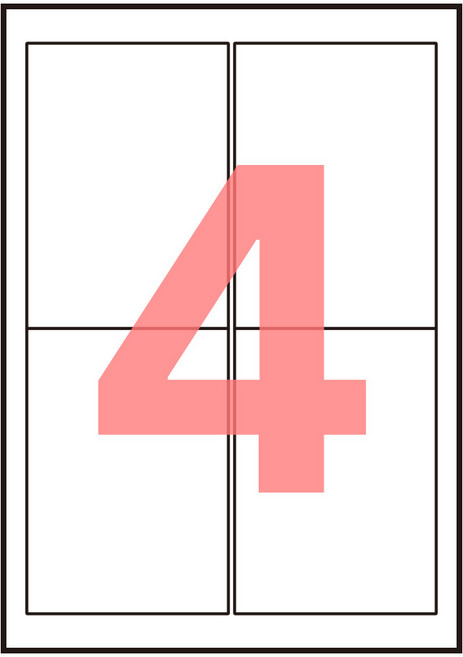 폼택 호환용 물류관리용 주소용 라벨지 LS-3102, 50매, 4칸