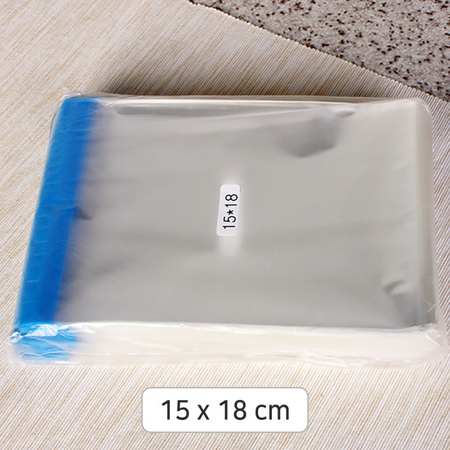 대포장 머핀2줄 비닐봉투 (무지 15 접착), 1개, 500개입