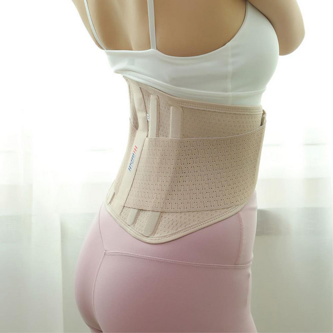 의료용 여자 남성 2중 허리 복대 보호대 군대용품 관절보호대 군인