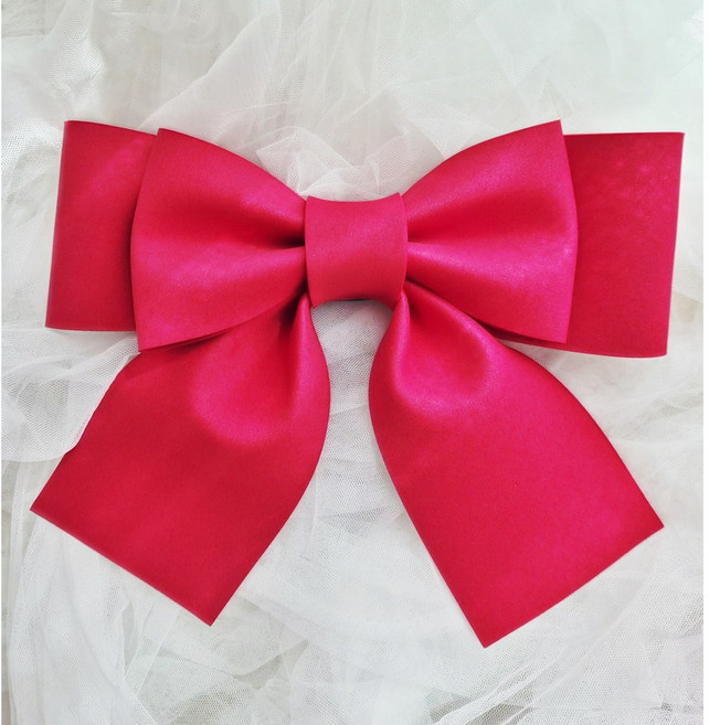 완제품 EVA 리본 대형 선물포장 꽃다발 파티 장식 리본 핑크, 1개, 빨강