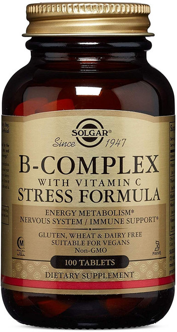 SOLGAR Vegan維生素C&B群錠, 100錠, 1罐