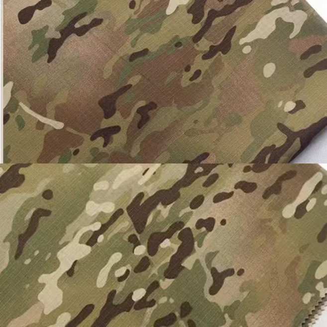 폴리에스터 면 혼방 멀티캠 위장 원단 다지형 그라데이션 립스탑 카모 천, 1개, 3. 3 / A. 1 Meter Long