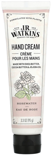 J R 왓킨스 핸드크림 로즈워터 향 95g (3.3oz) WAT-00858 - 쿠팡