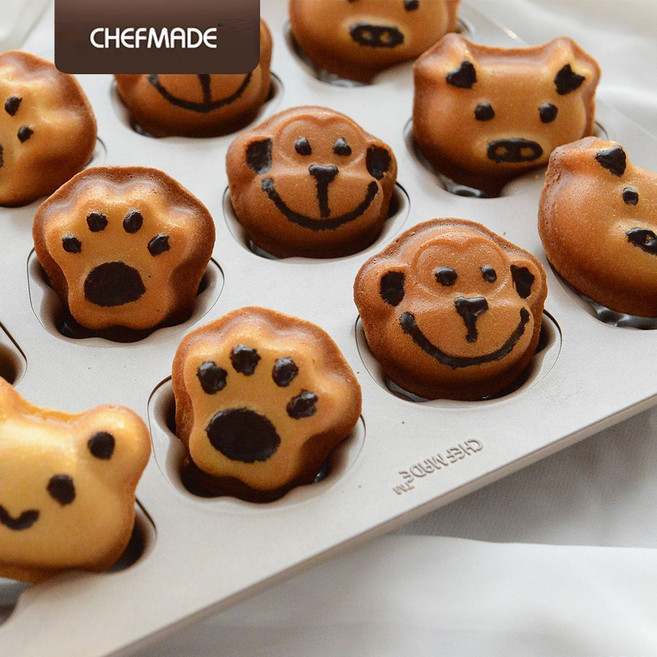 쉐프메이드 동물모양 마들렌틀 12구, 1개