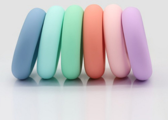 로렌지 도넛 실리콘 악력기 라운딩 손목 전완근 강화 근력 운동 골프 스윙 연습 웨이트 파워 링, 1개