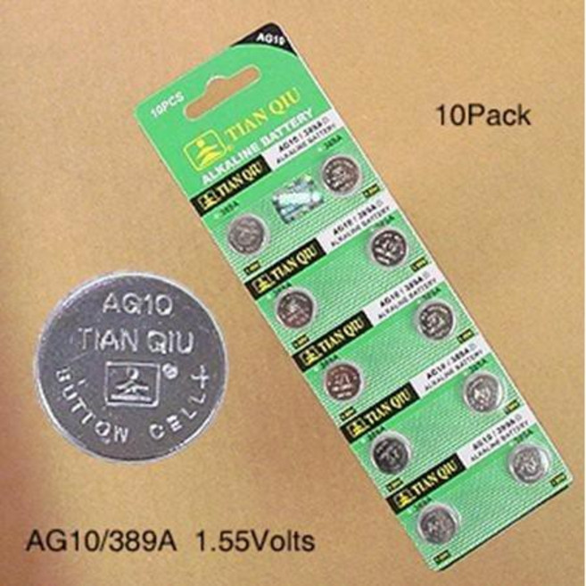 AG10電池 發票 鈕扣電池 389A CX189 LR1130 L1131 gp189, 1個, AG10