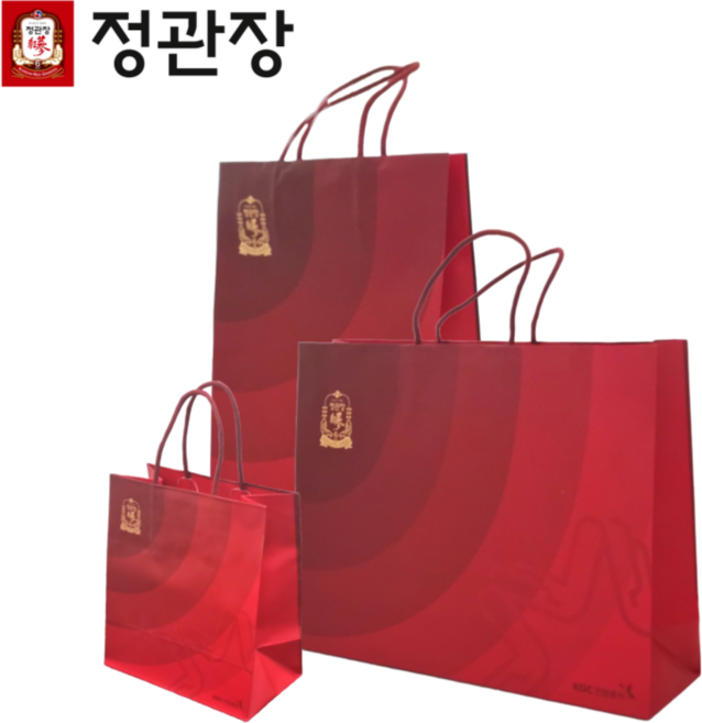정관장 쇼핑백 세로 중형 가로 대형