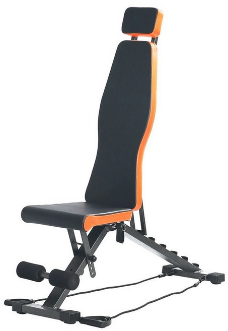 헬스 인클라인 각도조절 벤치 디클라인 더스크랙, 검정면 오렌지 테두리 빠른 발송 포함