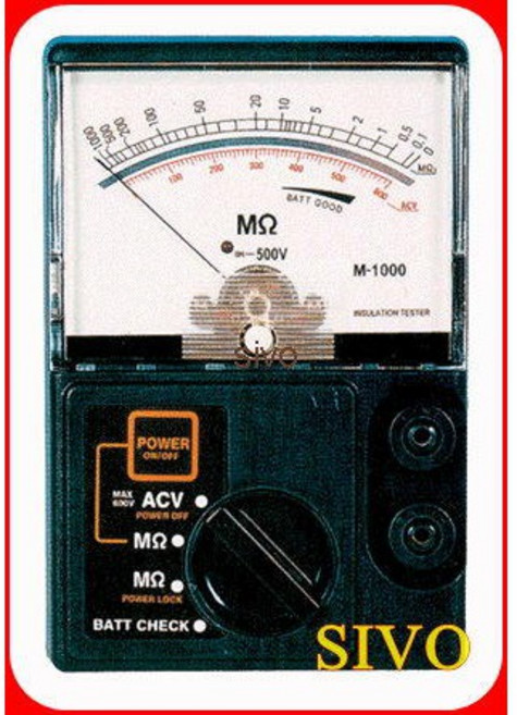 HILA M-1000 M-2000 指針式電子絕緣測試儀 高阻計, 1個