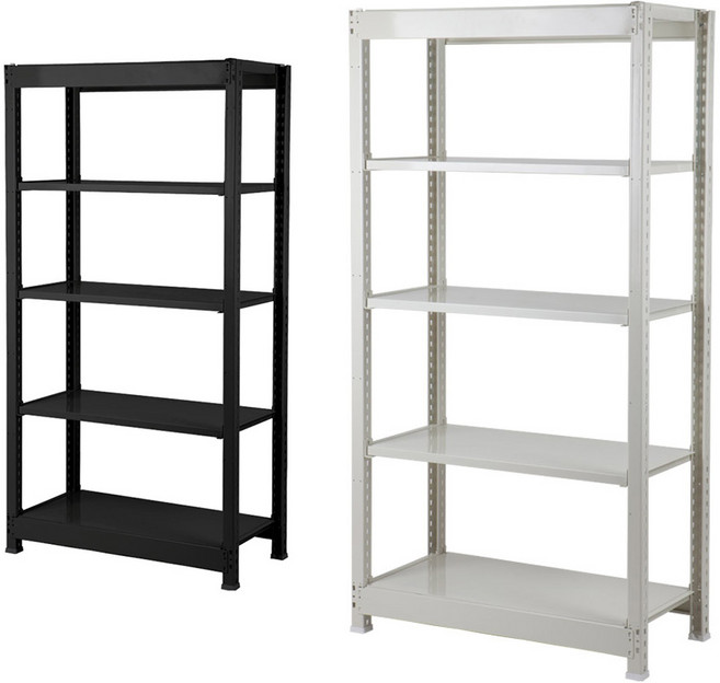 단당 100kg 조립식 철제선반 경량랙 앵글, 독립형 높이 1800, 1200*600, 4단 블랙