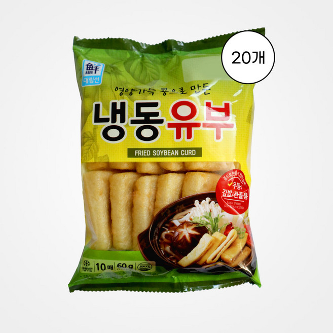 사조대림 냉동유부, 20개, 60g