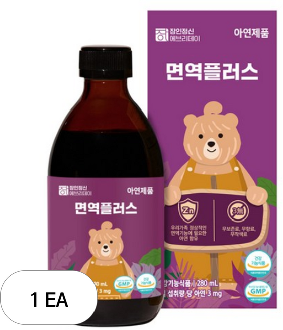 장인정신에브리데이 면역플러스, 280ml, 15개