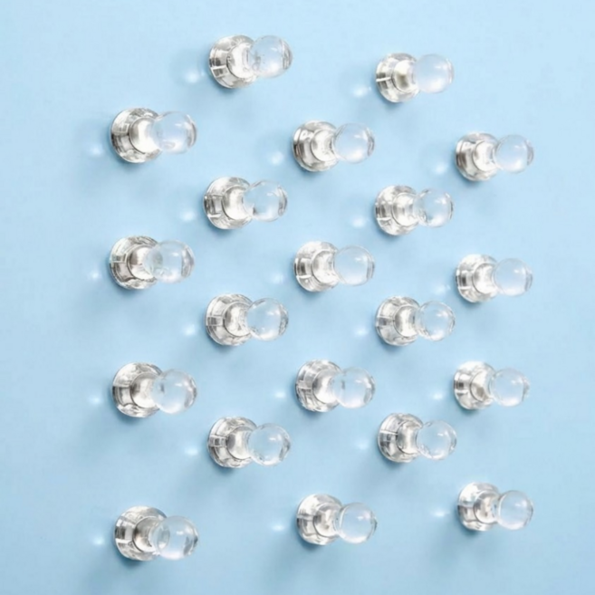 루하무드 초강력 깔끔정리 크리스탈 자석, 20개, 투명