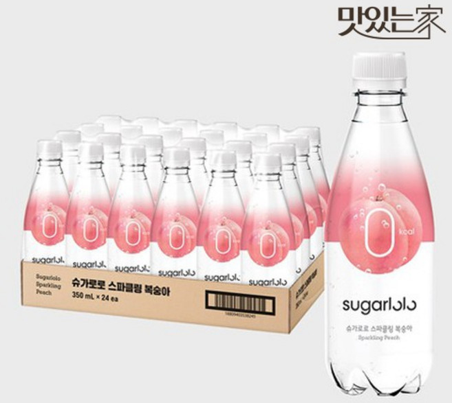 슈가로로 스파클링 복숭아 [24개입], 350ml