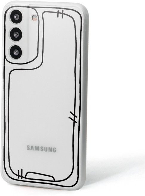 JXH 스케치 심플 무광 반투명 풀커버 스마트폰 케이스