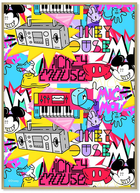 팝 아트 디즈니 미키마우스 인테리어 포스터 그림 액자 5종, 04.팝패턴