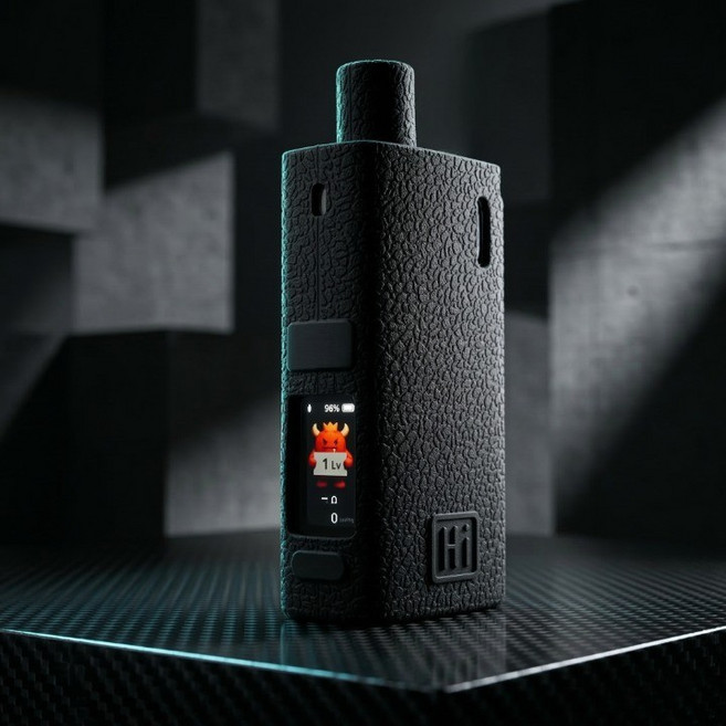 헤스티유 전자담배 실리콘 케이스 아스몬 하이 asmon hi 호환용, 1개, 블랙