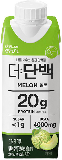 더단백 새로운맛 멜론, 250ml, 12개