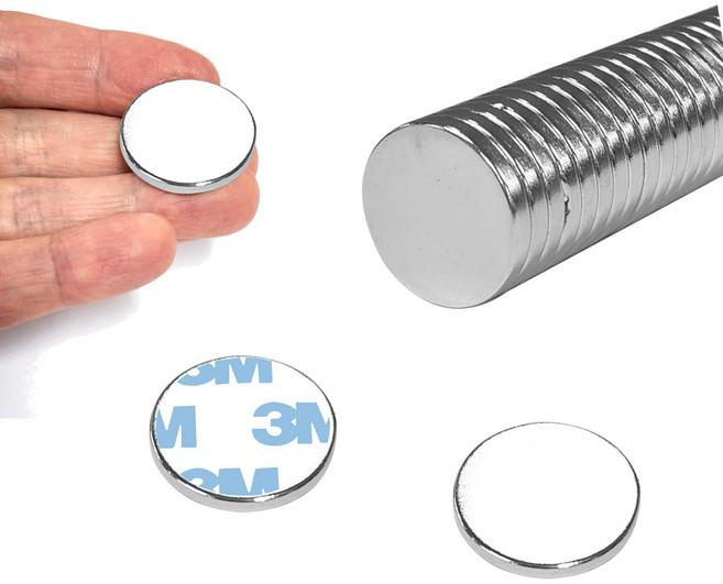 초강력 동전자석 네오디움 스티커 자석 원형 20mm x 2T, 1개