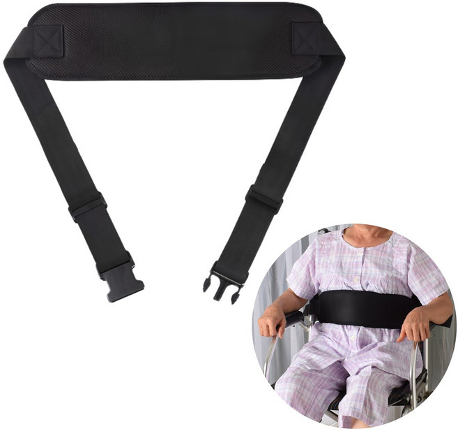 도나토르 휠체어 고정 안전벨트 가슴 낙상방지, 1개, 블랙
