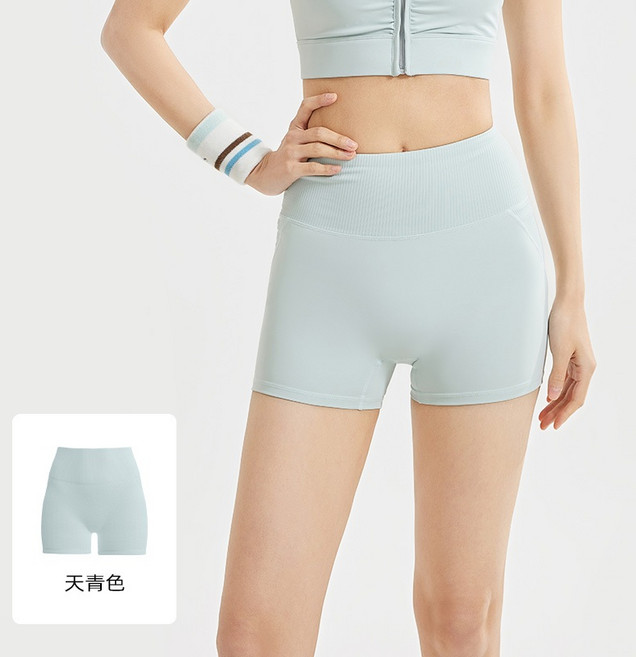 高腰無痕瑜珈褲 運動短褲
