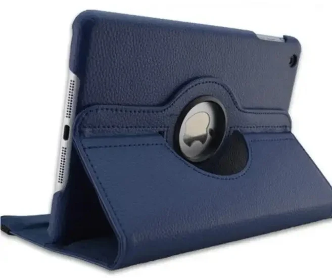 iPad 9.7 5th 6th 케이스 Air 11 2 3 4 5 10.9 용 회전 스탠드 커버 7th 8th 9th 10th Generation Pro, 04 iPad Mini 6 8.3in, 09 Dark Blue