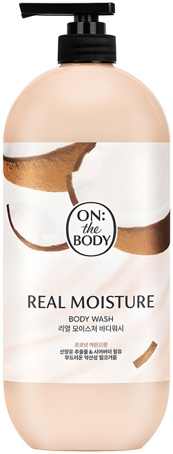 온더바디 리얼 모이스처 바디워시 코코넛 아몬드향, 900g, 1개