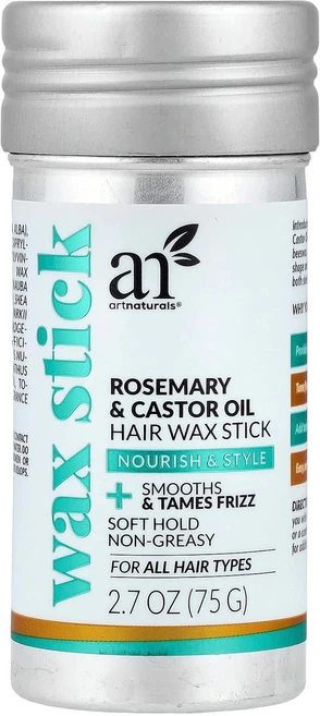 아트내추럴스 로즈마리 & 캐스터 오일 헤어 왁스 스틱 모든 모발 타입용 75g RNA-80919, 1 - 쿠팡