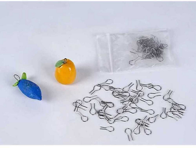 도자기 칸탈선 칸탈 도구 악세사리용 소성 고리선 고리 후크 악세사리용 100개 세트, 100개/팩