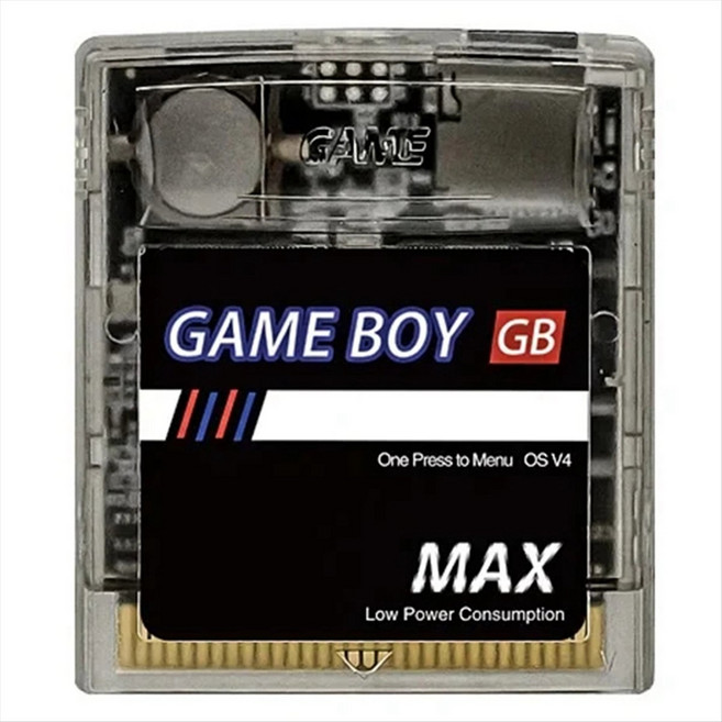 게임 보이 컬러 GB Pro+ GBC 콘솔 게임 카트리지 EDGBS PRO 버전 파워 저장 리믹스 게임 카드 재설정, 검은색