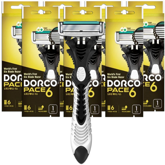 도루코 페이스 6 면도기, 1개입, 7개