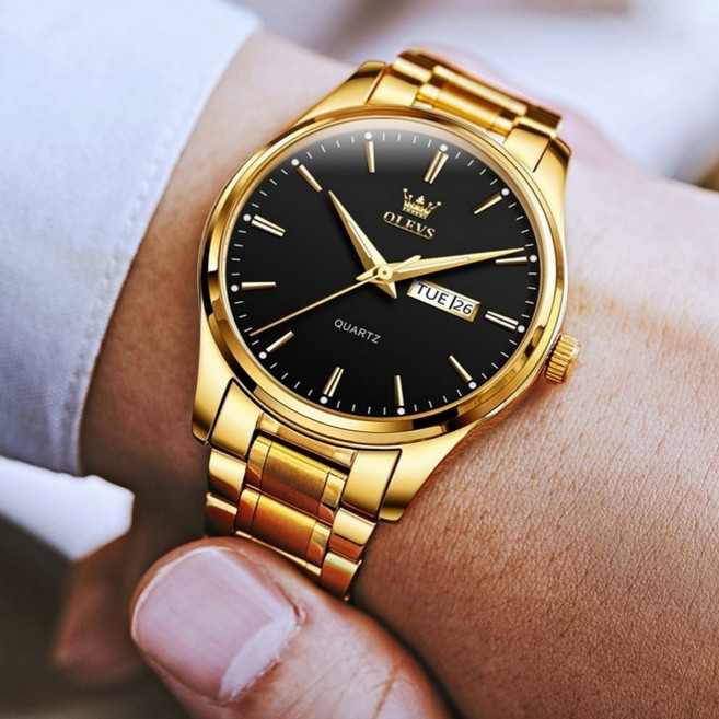 남성용 메탈 손목시계 야광 방수 명품 시계 쿼츠 시계 비즈니스 선물추천