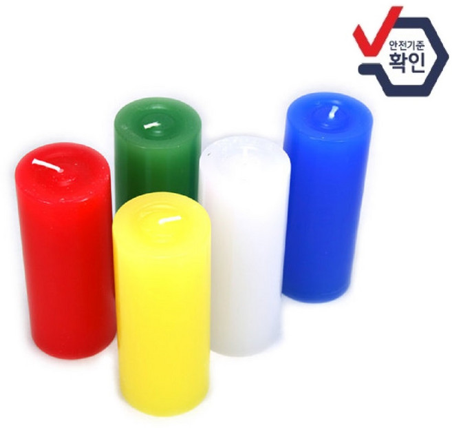 하이아트양초 캘리양초[14색] 7.5x15cm, 1개, 빨간색